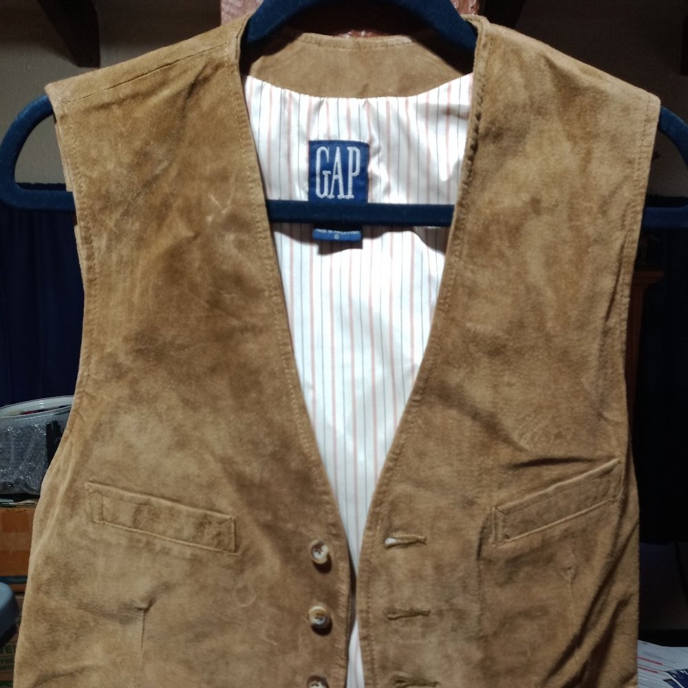 Vintage Genuine Suede Leather Vest